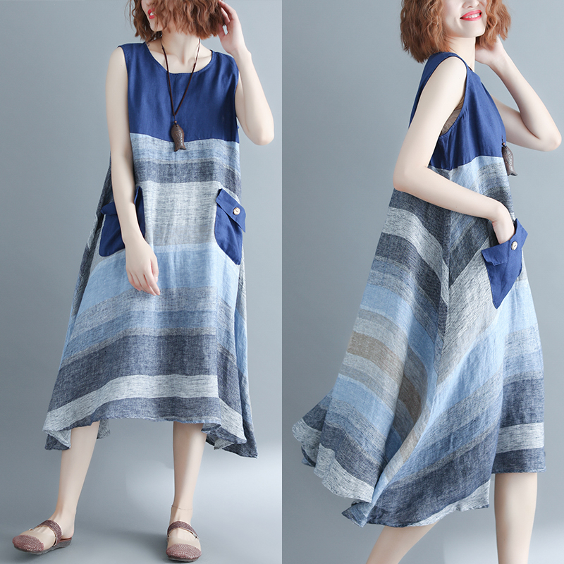 

2020 New Arrive Summer Maternity Dress Woman Casual Patchwork Large Size Dresses Pregnant Woman A-Line Large Dress MD-00935, Picture