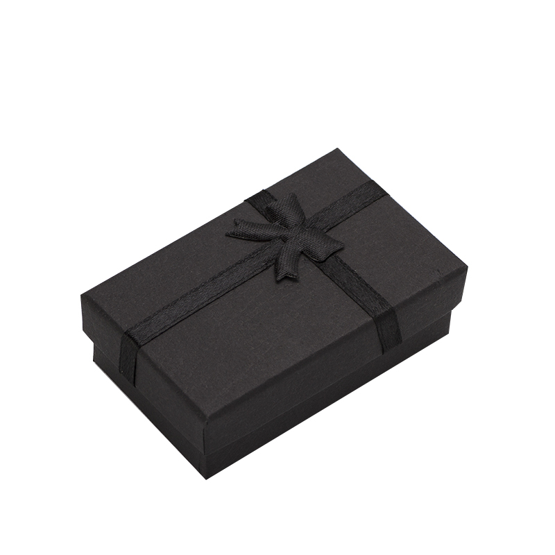 

32pcs Jewelry 8x5cm Black Necklace for Ring Gift Paper Jewellery Box Packaging Bracelet Earring Display with Sponge MX200810, Black;white