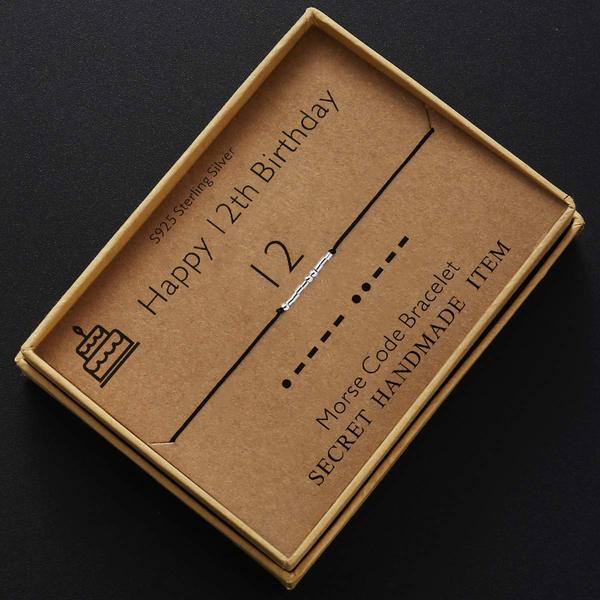 

10Pcs Copper Morse Code Bracelet Beads Charm Bracelets Valentines Birthday Friendship Bracelets Men Women Gift Jewelry Wholesale