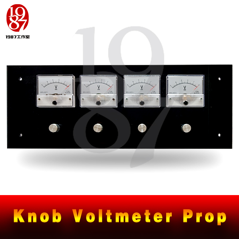 

JXKJ1987 real life escape room game props knob voltmeter prop Adventures need to rotate the pointers to right position unlock