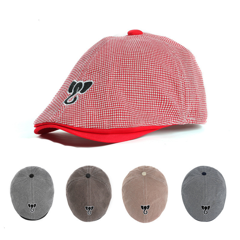 

Berets Star Pattern Design Baby Boy Hats 2021 Fashion Elephant Embroidery Kid Boys Beret Hat For Children Bonnet Boina Infantil, Black