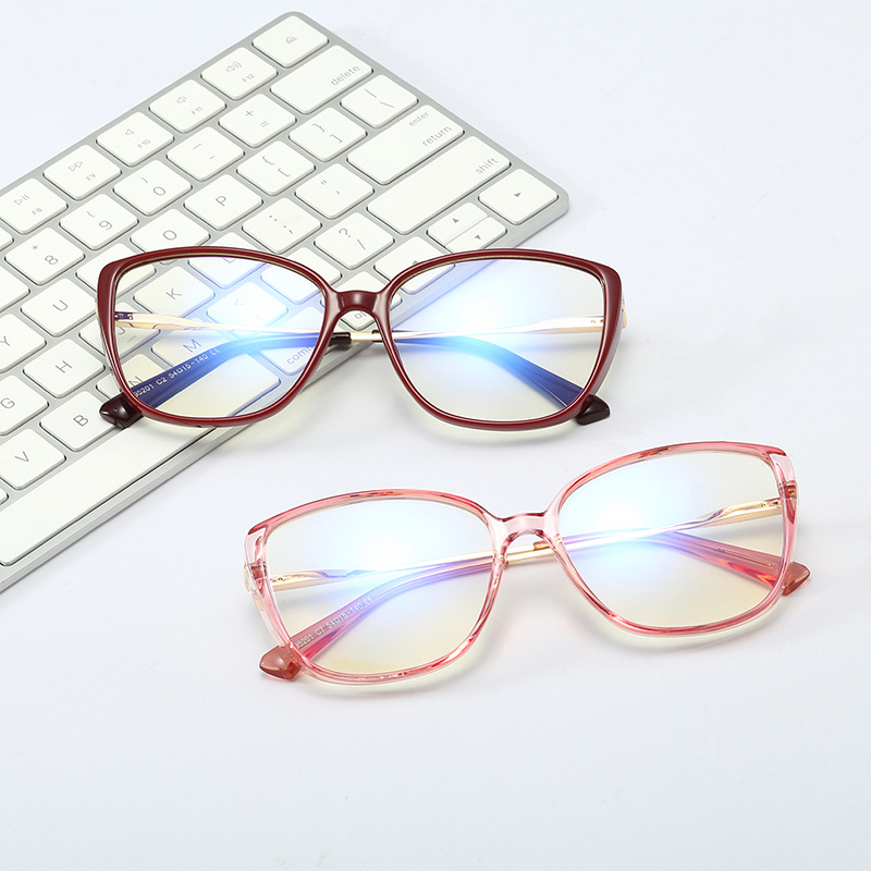 

Blue Light Blocking glasses frame women fashion fashion Square Transparent optical glasses 2020 New clear retro Metal frame FML