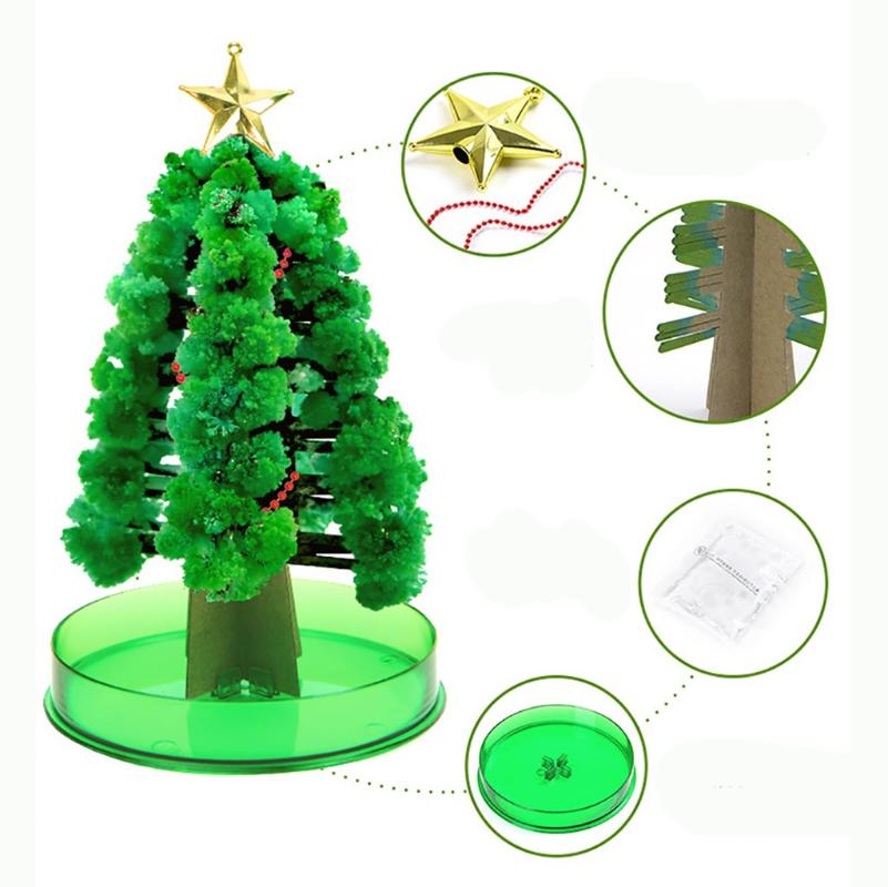 

Christmas Gift Paper Tree Magic Growing Tree Toy Boys Girls Novelty Xmas 100ml For Kids Educational Party New Year Home Deco15ml