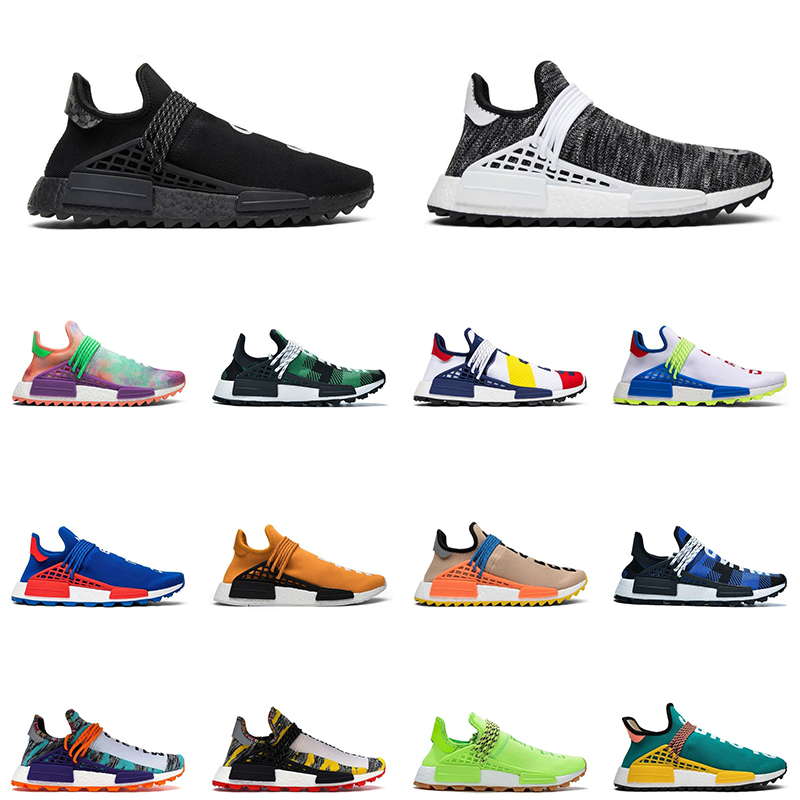 

nerd black human race men women running shoes heart mind chalk coral mens pharrell williams HU sports runner sneakers size 36-46, Orange