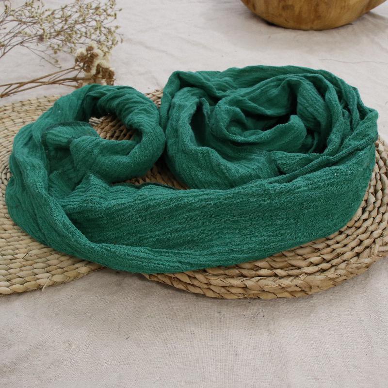 

Johnature Autumn Winter Cotton Linen Retro Fashion Warm Scarf 2020 New Simple Comfortable Solid Color All-match Women Long Scarf