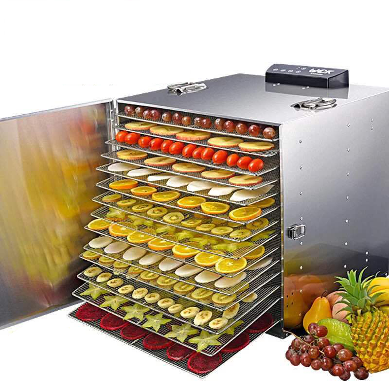 

30 Layer Commercial Professional Fruit Dryer Stainless Steel Fruit Vegetable Pet Meat Air Dryer Electric Dehydrator