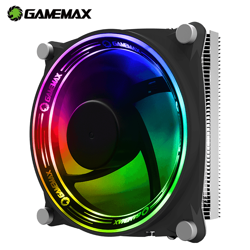 

GameMax RGB CPU Cooler 5 Heat Pipes CPU Radiator for LGA 115X 775 1366 AMD AM4 AM3+ AM3 AM2+ AM2 FM2 FM1 939 940 754 Fan Cooling
