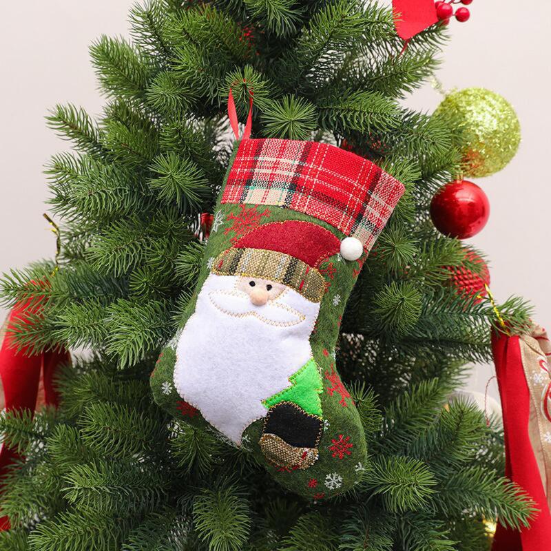 

Christmas Decoration Santa Claus Bags Candy Socks Gift Christmas Tree Pendant 2020 Ornament Kerstboom Decoraties