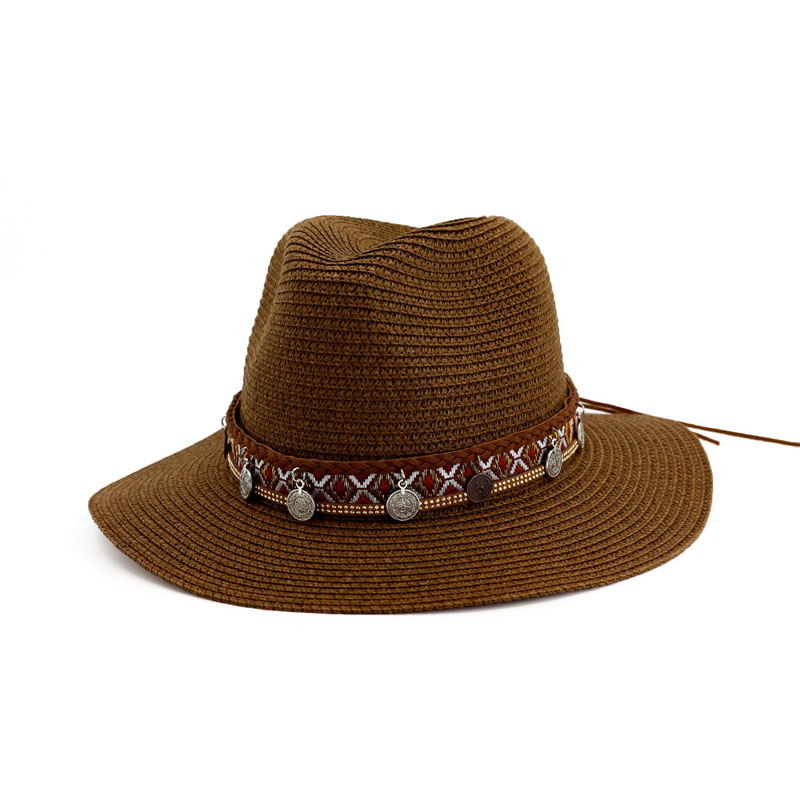 

Fashion female straw hat summer sun hat outdoor travel beach hats UV sun protection caps jazz fedora for woman