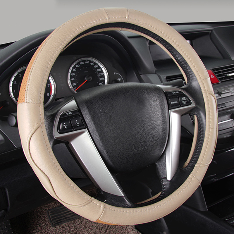 

New Car Steering Wheel Cover Leather Universal 15'' Diameter fit for Forester Outback Legacy Impreza Tribeca Car Styling