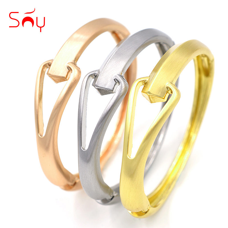 

Sunny Jewelry Unique Trendy Jewelry Dubai Alloy Brushed Bracelet Set Hook For Women Girl Findings Bracelets