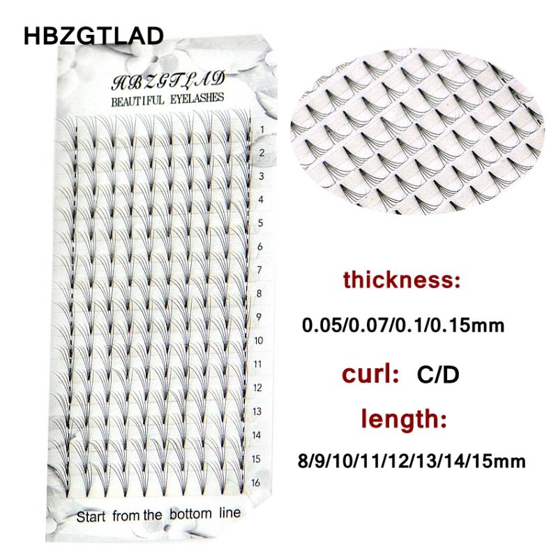 

NEW 16 Lines 5D Russian Volume black Eyelashes Extension Short Stem Pre made Fans Lash Hot Selling Eyelash Individual Extensions