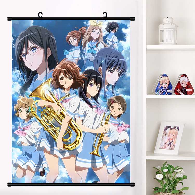 

Anime Movie Hibike Sound Euphonium Oumae Kumiko Katou Hazuki Wall Scroll Mural Poster Wall Hanging Poster Home Decor Collection