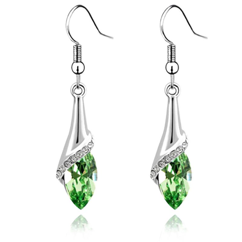 

Brand new Crystal Drop Hook Earrings Alloy Drop Dangle Earrings Jewel For Women Beautiful