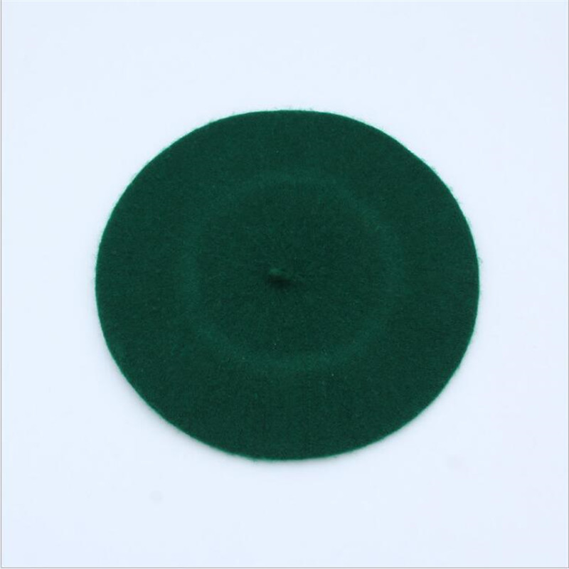 

Fashion Lady Summer Berets Hat Princess Hat Women Vintage Berets Solid Color Caps Female Bonnet Warm Caps, Emerald