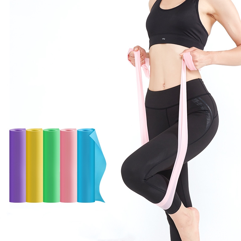 

Fitness Exercise Resistance Bands Rubber Yoga Elastic Band 150cm -200cm Resistance Band Loop Rubber Loops for Gym Training, Red