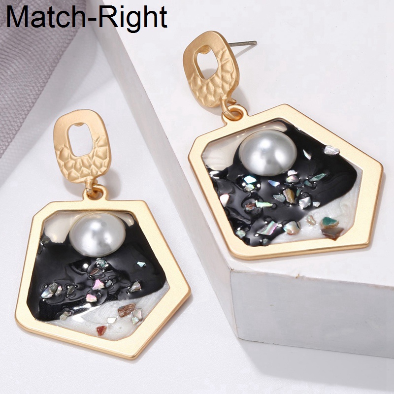 

Match-Right Geometric Statement Gold Color Earrings For Women Korean Fashion Charm Dangle Drop Earrings Pendant Jewelry SP948