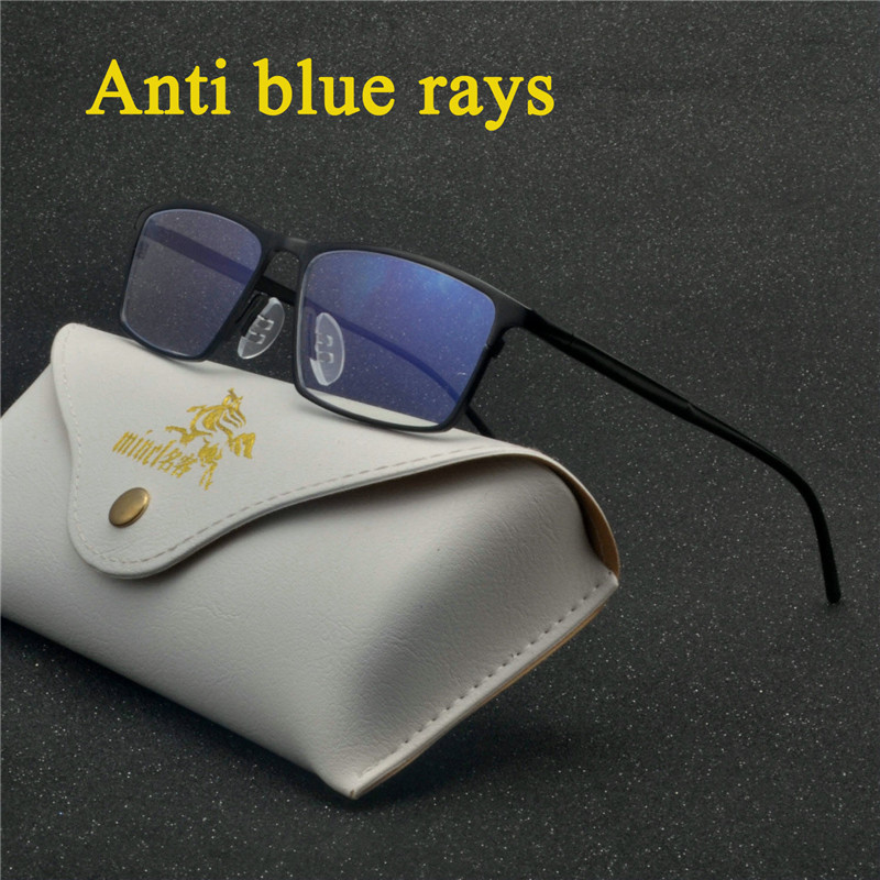 

Progressive multifocal Reading Glasses Men Resin Lenses Anti-fatigue Reader Eyewear Blue Light Blocking Glasses FML