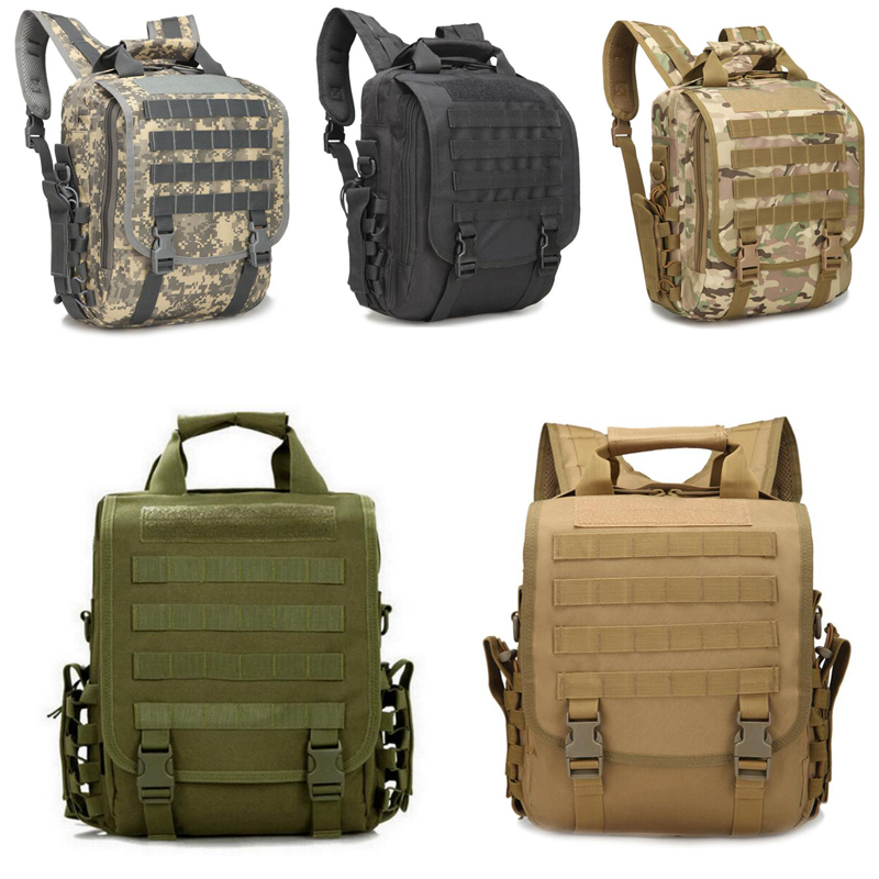 

Outdoor Laptop Bag Backpack Tactical Hiking Camping Bags Molle Backpacks For PC 14'' Laptop Waterproof Crossbody Bag, Phone bag green