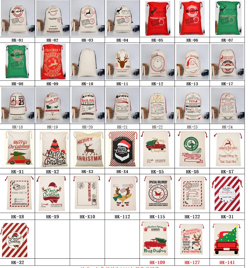 

Christmas Santa Sack Christmas Bag Santa Sack Canvas Bag Many Styles Christmas Gift Bags Large Size Personalized Santa Sack Bag in Stock