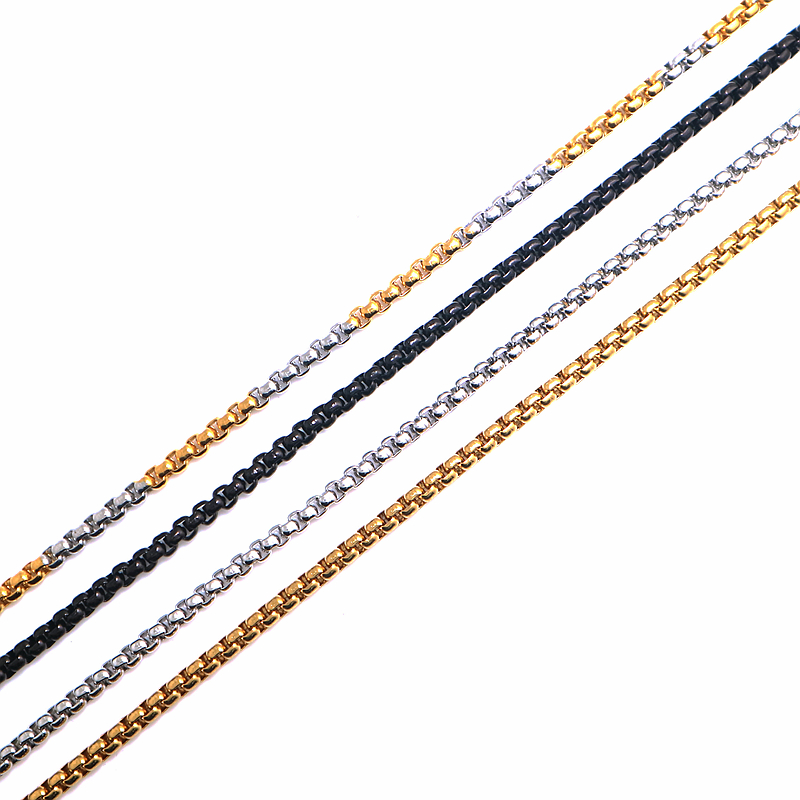 

4 mm Unisex High-quality 316L Stainless Steel Cool Classic Necklace Chain