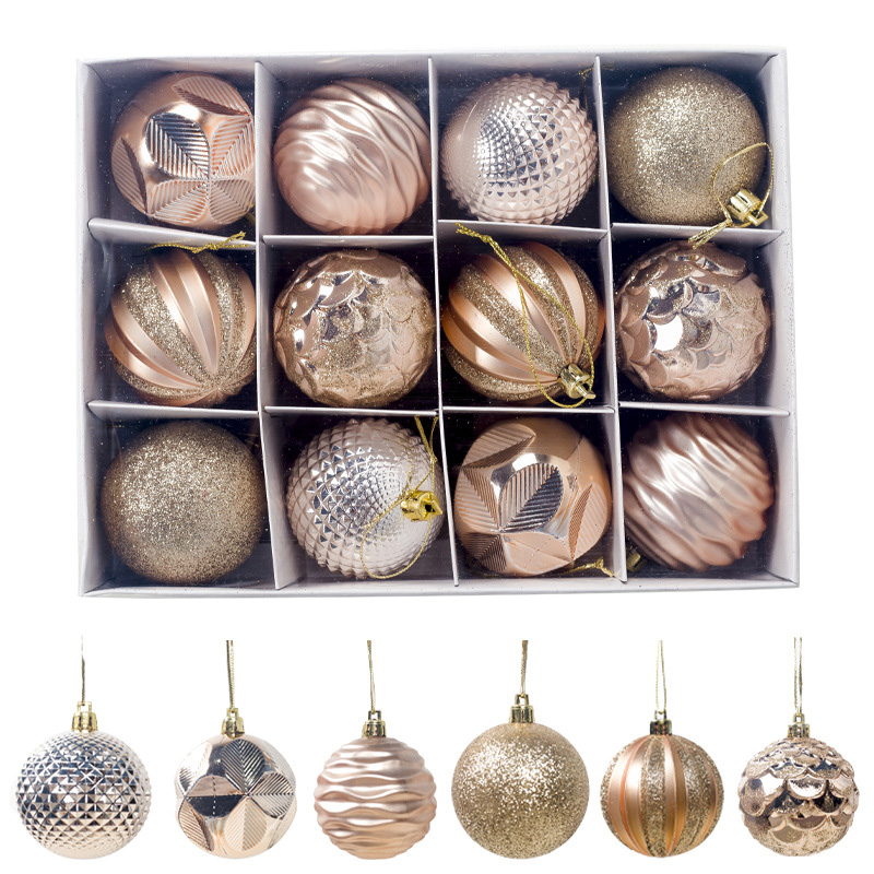 

Party Decoration 60mm 12pcs/lot Christmas Ball Ornaments For Tree Hanging Baubles Pendant Xmas Home