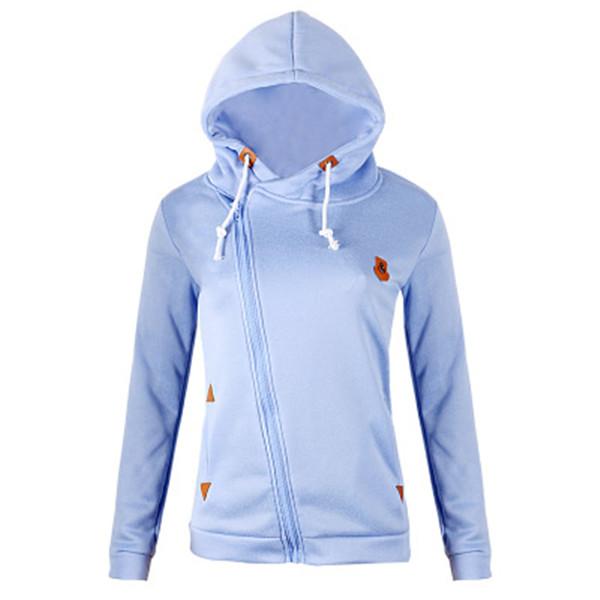 

2020 hot fashion casual sweatshirt 7-color hooded cardigan jacket round neck long sleeve women's sweater, Kg-3