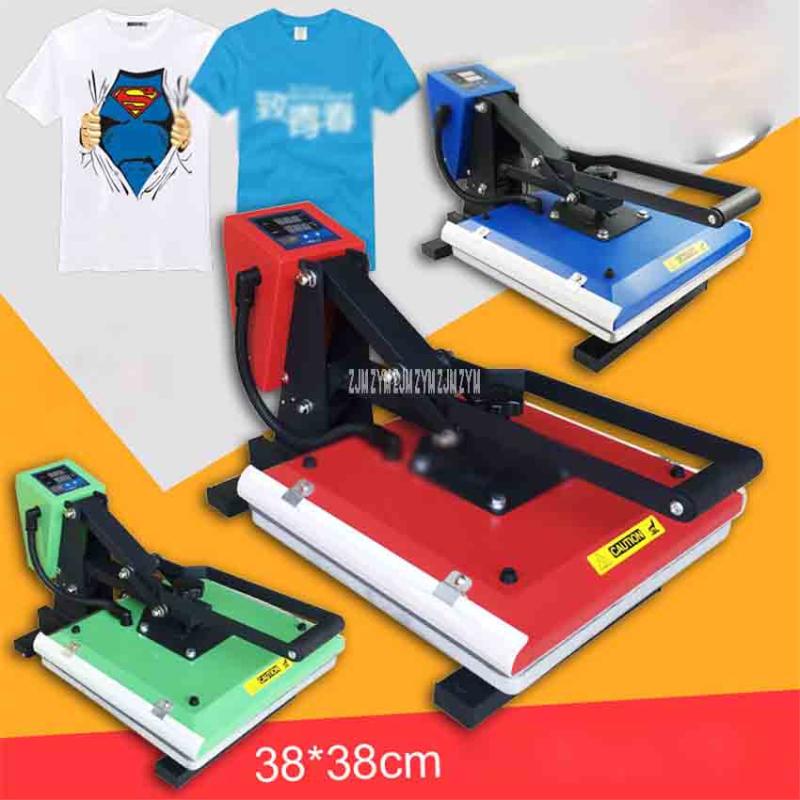 

CUYI-G3838 Flat High Pressure Heat Press Machine 38*38 Thermal Transfer Machine T-shirt Hot Stamping Press Iron Drilling