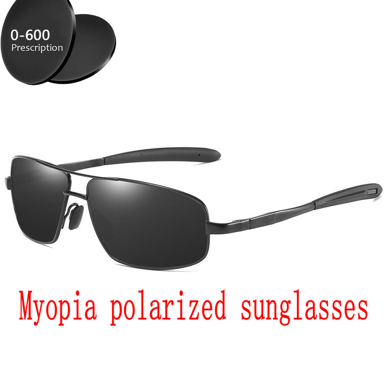 

Brand Design Myopia Polarized Sunglasses Men Driver Shades Male Vintage Sun Glasses For Men Spuare Mirror 2020 Summer UV400 FML