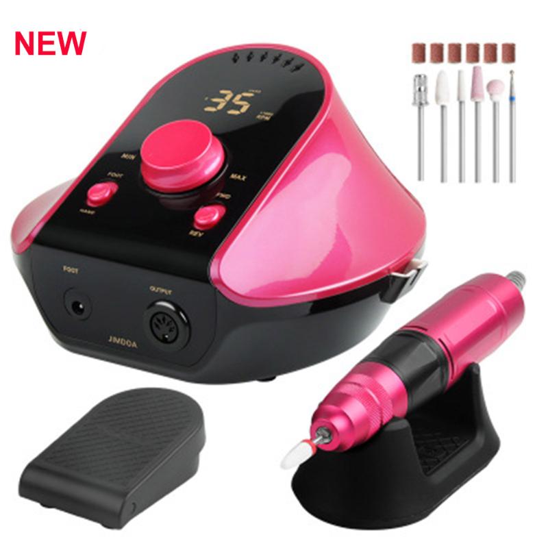 

NEW 35000 RPM Professional Manicure Machine With Manicure Pen Milling Cutter Electric Nail Art Drill File Pedicure Equipment