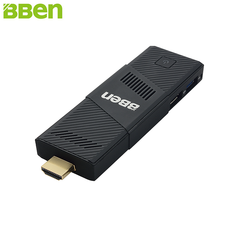 

BBen MN9 Mini PC Stick Windows 10 Ubuntu Intel X5 Z8350 Quad Core 2G 4GB RAM Mute Fan WiFi Smart TV Stick PC Mini Computer Micro