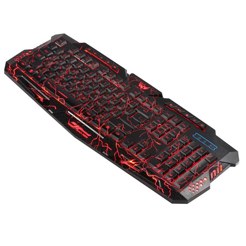 

J60 colorful backlight LED Breathing Backlight RU/US Gaming Keyboard Mouse Combos USB Wired Full Key PC laptop Mouse Keyboard