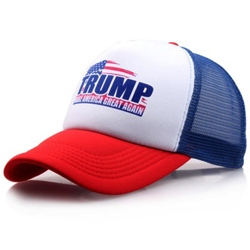 

JTVOVO hat make america great again mesh Baseball Cap women Snapback Hat Outdoor Sports Hats Trucker Men casual caps, Red