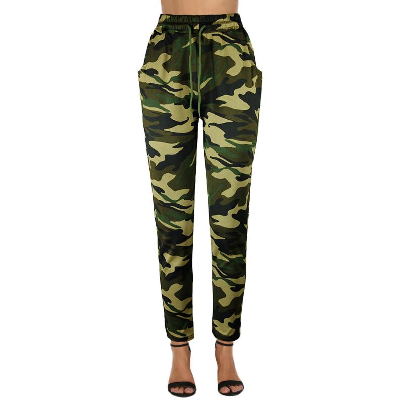 

Ladies Camouflage Printing Tether Leisure Time Small Leg Harem Pants Fashion leggings sport women fitness Pants calzas 2020, Gray