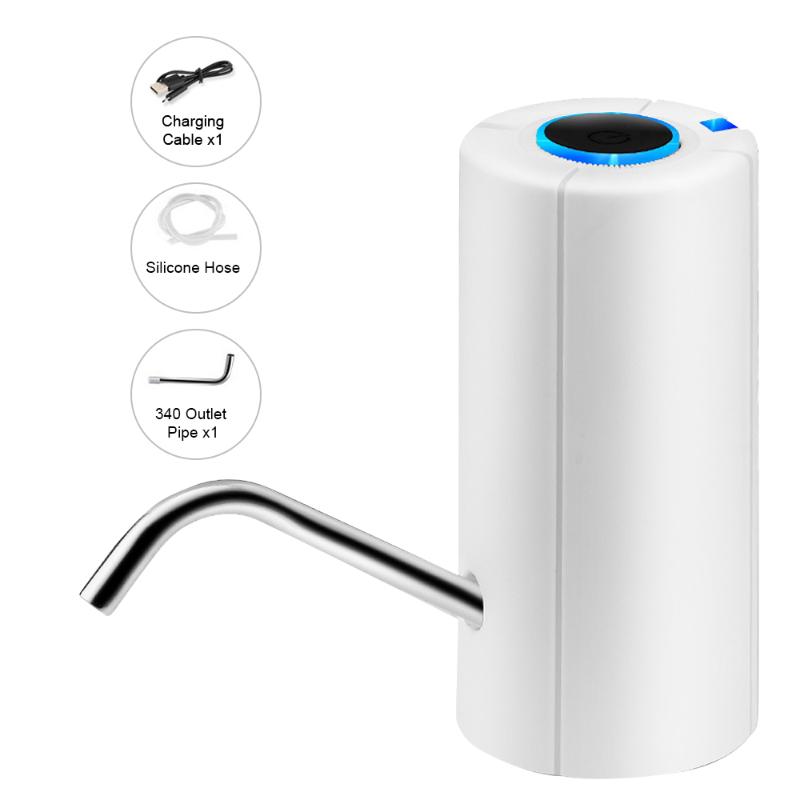 

2020 Electric Water Pump Button Dispenser USB Charging Drinking Switch Smart Wireless Bottle Pump Water Treatment Appliance