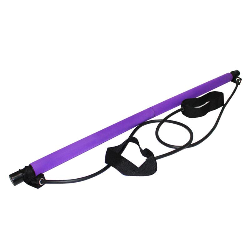 

Yoga Pull Rods Portable Home Yoga Gym Body Abdominal Resistance Bands for Pilates Exercise Stick Toning Bar Fitness Rope Puller