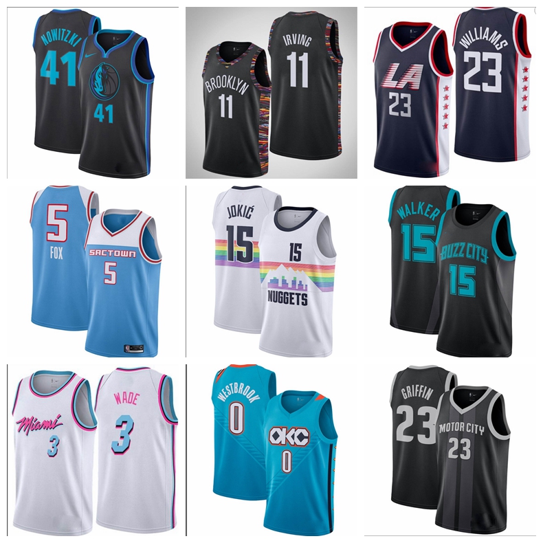 

NBAvarious color city jerseys for each teamMiamiHeatDwyaneWade, Black