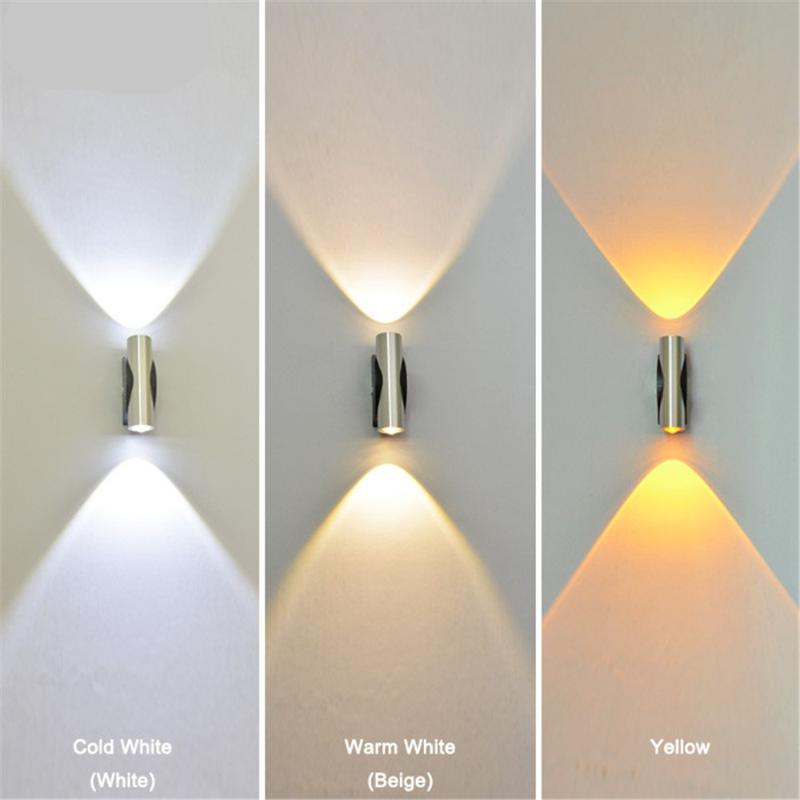 

Indoor led wall light 6W Up Down aluminum sconce Living room Bedroom Bedside Stair Corridor Aisle Modern home decorate wall lamp