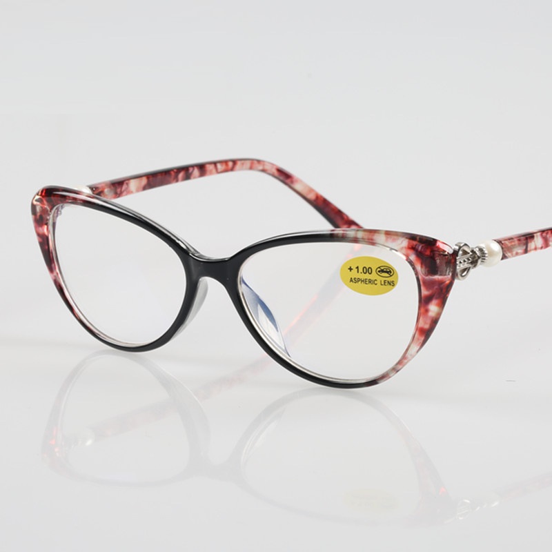 

Vazrobe woman reading glasses women cat eye colorful 2.0 1.5 1.0 diopter fashion ladies