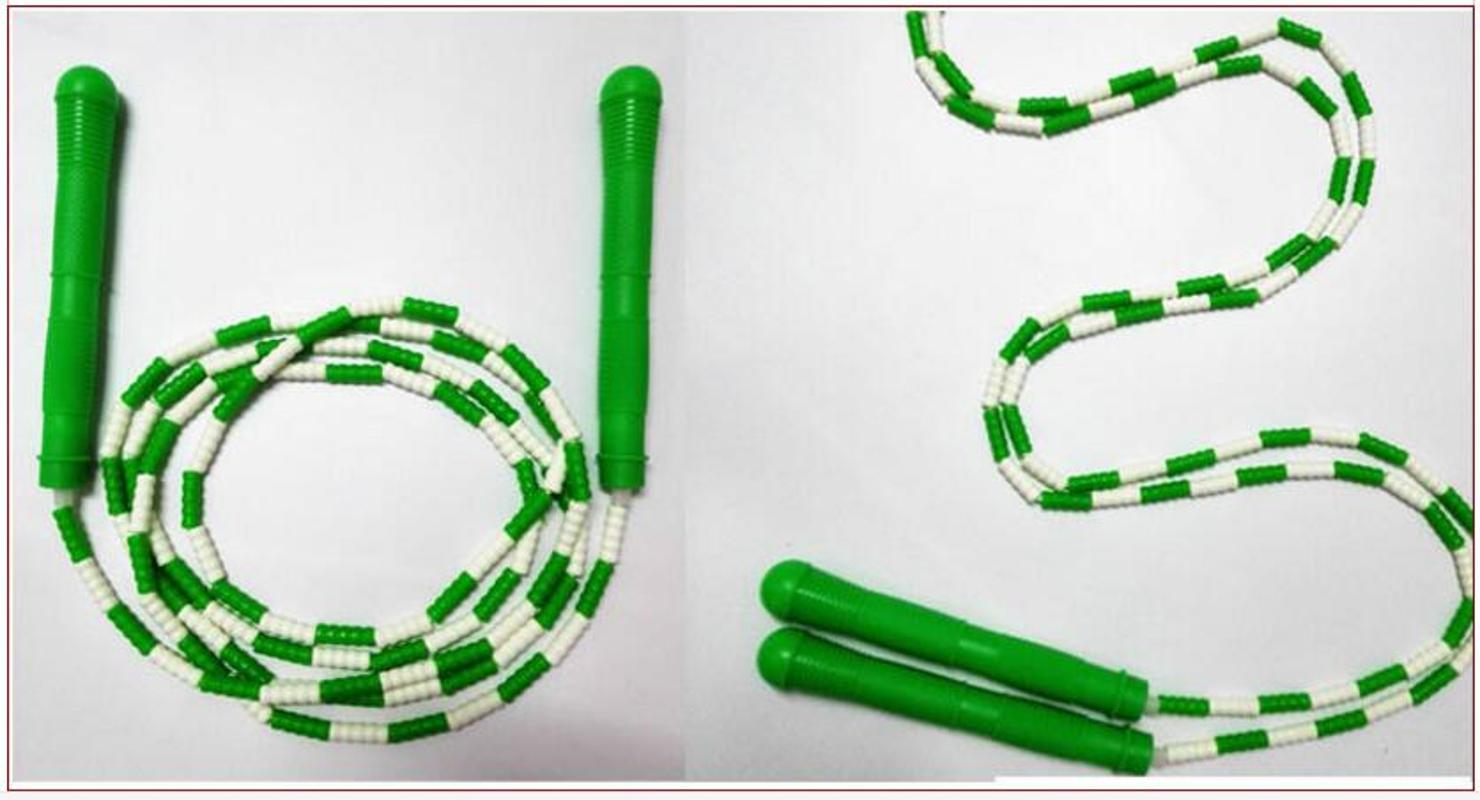 

2.5m Adjustable Single Skip Rope Plastic Bamboo Joint Jump Rope Body Building Fitness Equipment