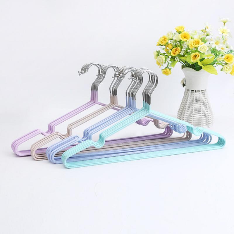 

10pcs Children Adult Clothes Hanger Clothes Drying Rack Non-Slip Metal Shirt Hook Hangers Coat Hanger Accessories Rack