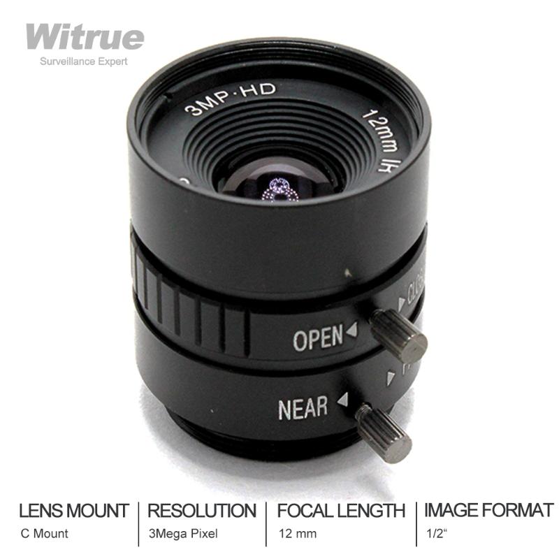 

HD CCTV lens C Mount 3 Mega Pixel 12mm F1.4 1/2 for security cameras