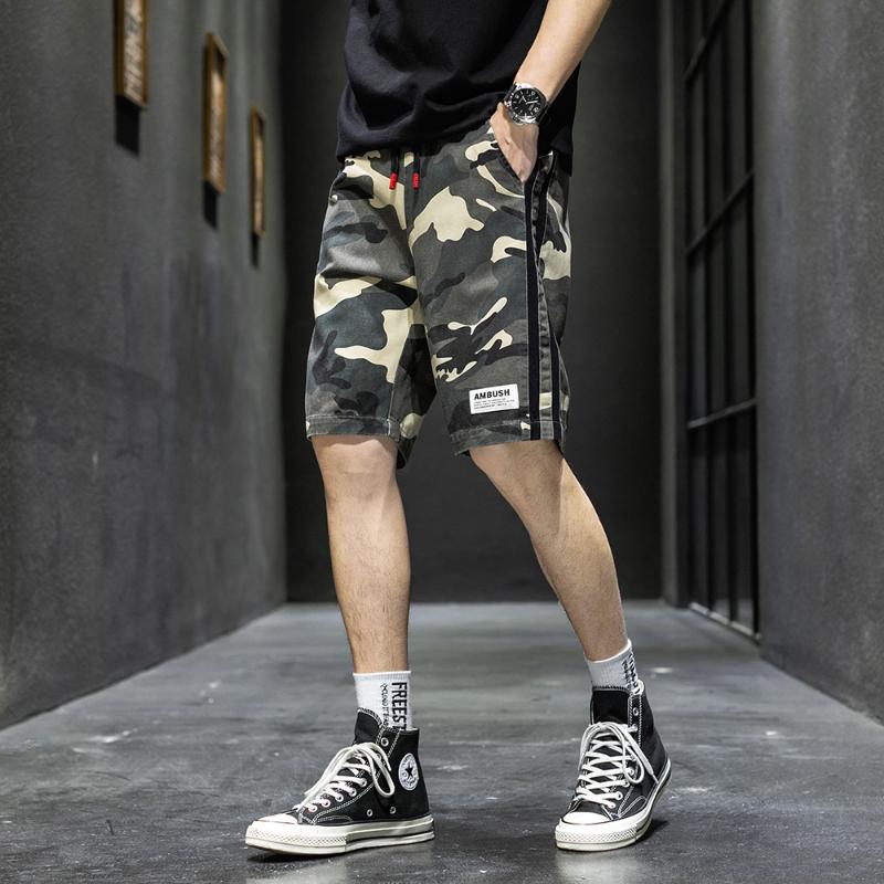 

Cagro Shorts Men Summer Fashion Casual gym Pant Homme Jogging Fitness Shorts Male Camouflage Comfortable Half Pant Breathable, Black