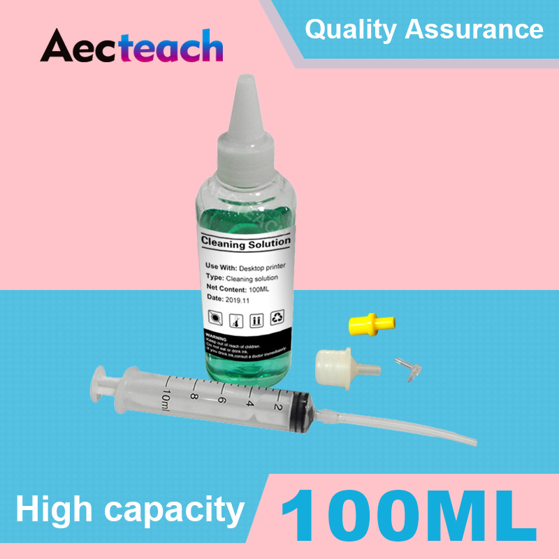 

Aecteach 100ml Printer Head Cleaning Liquid For Brother For Fluid Nozzle Cleaner Pigment Ink With all tool Printer