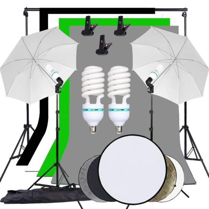

ZUOCHEN Photography Studio Backdrop Soft Umbrella Lighting Kit Background Support Stand