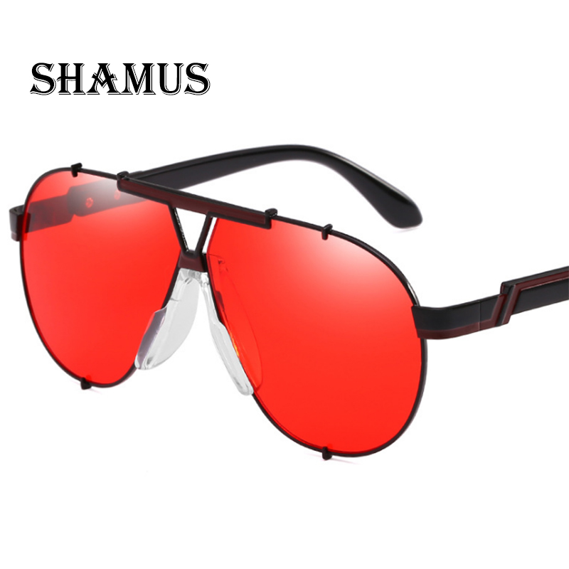 

SHAMUS Sports Pilot Sunglasses Men 2020 Oversized Designer Sunglass Eyewear Pilot Eyeglasses Male Fashion Sun Glass Wholesale