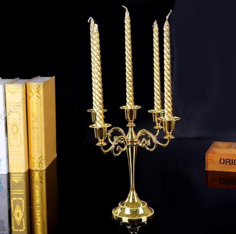 

Free shipping High Quality Candle Holder 5-arms/3-arms Candle Stand Wedding Candlestick Candelabra Wedding Centerpiece Decor Cra