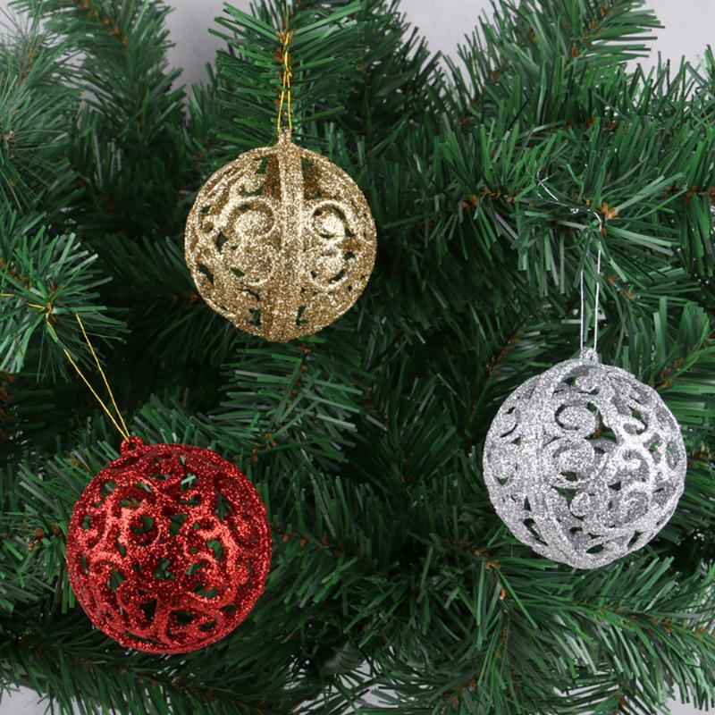 

6cm Christmas Xmas Tree Ball Bauble Hanging Ornament Home Party Decor Xmas Pendant Hanging Home Decoration Ball for Party