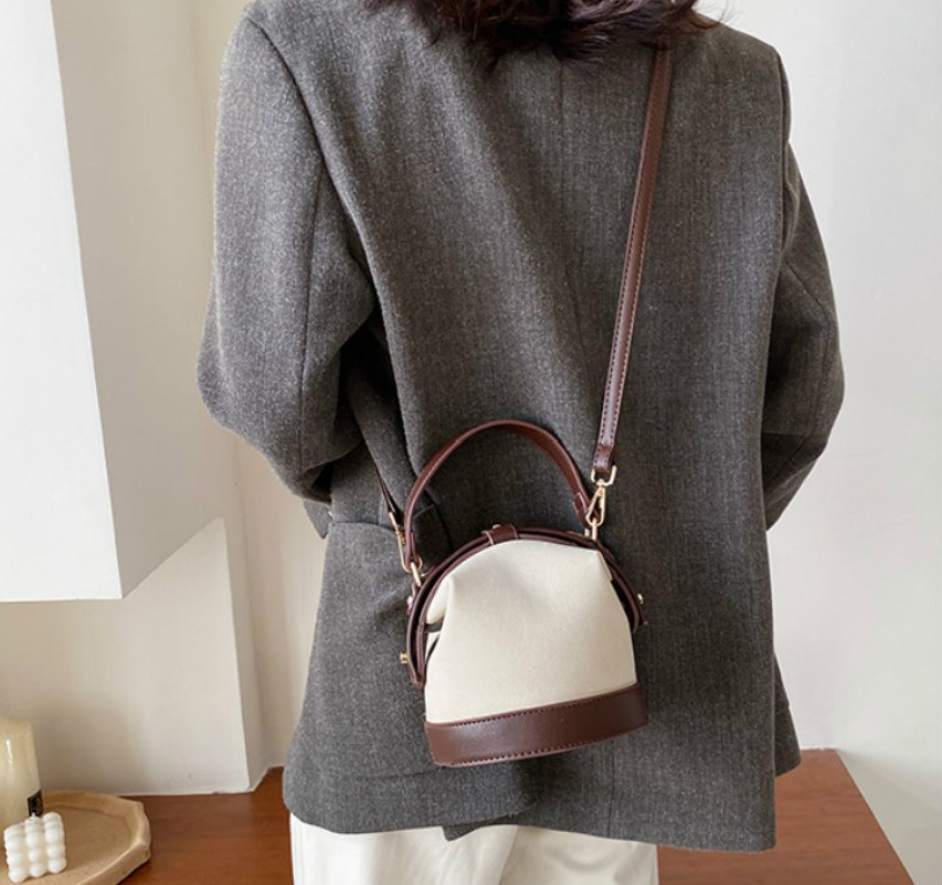 

Designer Women Shoulder Totes Luxury Temperament Scrub Bucket Bags Hasp Mini Handbag New Style Lady Dating Bucket Bag//35, Black