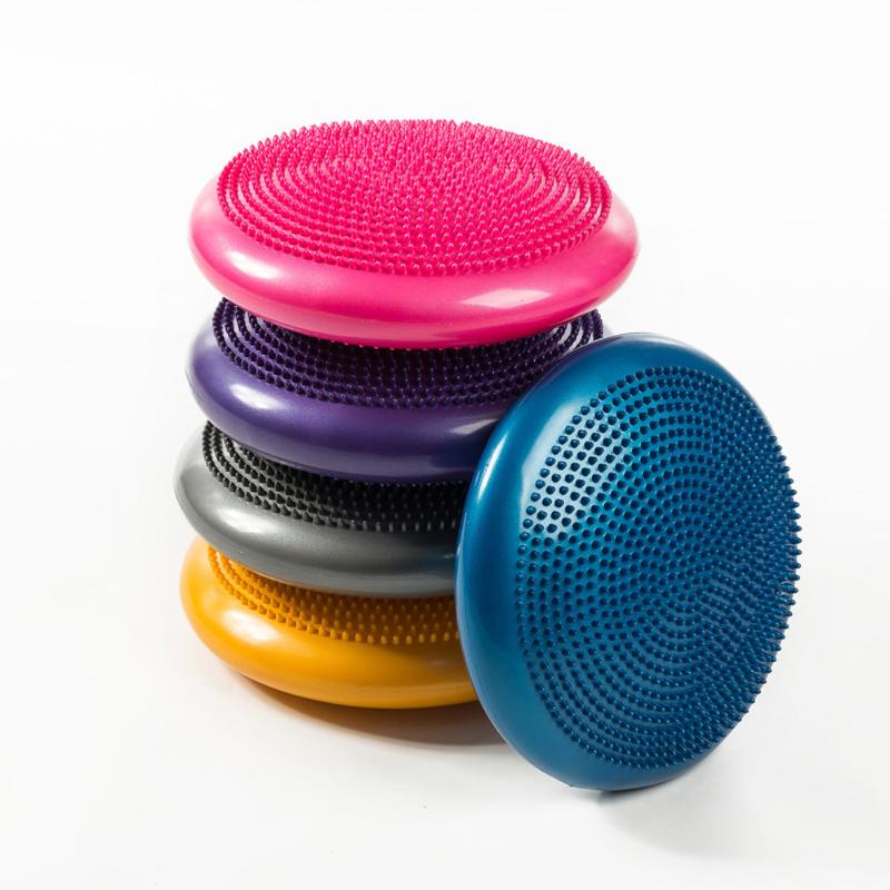 

9 Colors 33cm Yoga Cushion Massage Mat High Quality Yoga Fitness Equipment, Black